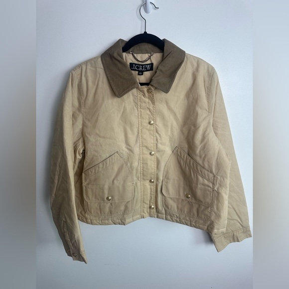 NWT J. CREW Short Barn Jacket™ IN Coastal Khaki Size Large SOLD OUT - Picture 3 of 11